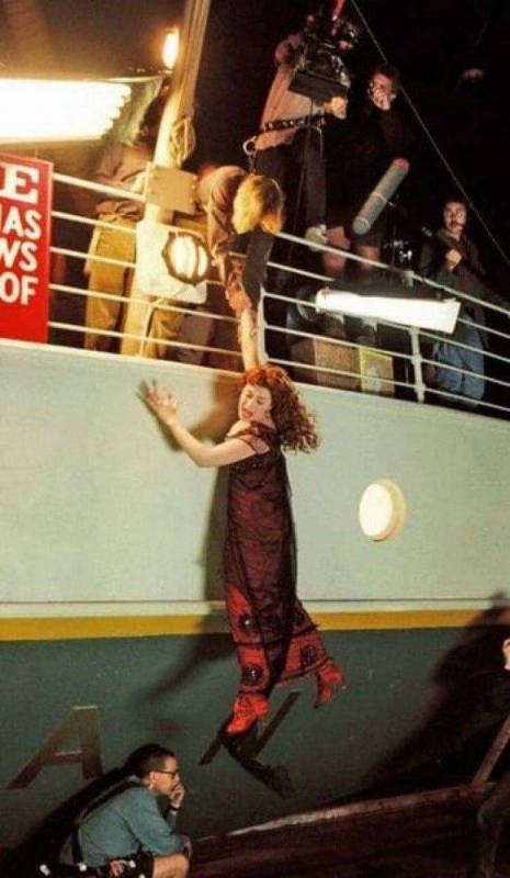 13 кадров со съёмок Титаника, после которых фильм не будет для вас прежним