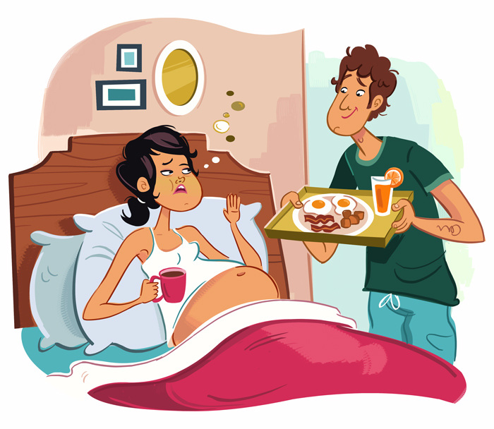 14 честных иллюстраций о том, каково быть беременной