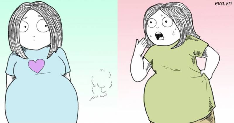 14 честных иллюстраций о том, каково быть беременной