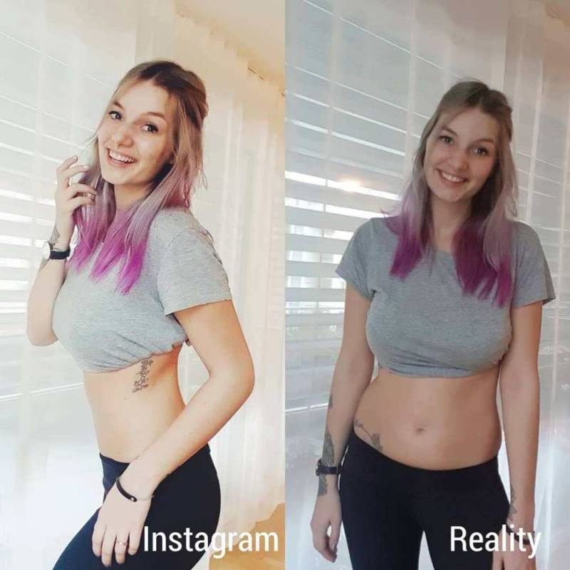 Инстаграм VS реальность: честные фото одной девушки