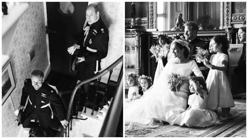 Меган и Гарри показали редкие кадры со своей свадьбы в честь первой годовщины