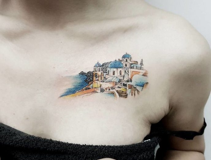 Самые изящные архитектурные татуировки, которые нужно увидеть
