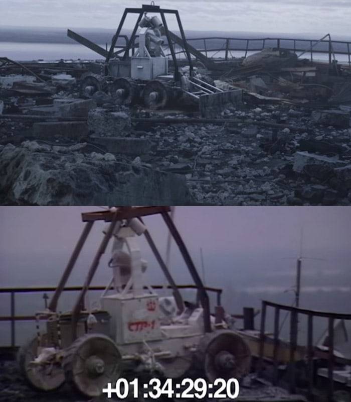 13 кадров из сериала «Чернобыль» по сравнению с документальной хроникой