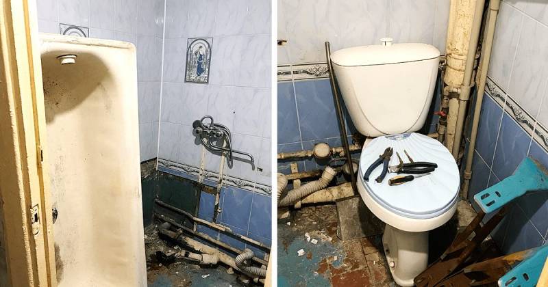 22-летний парень сделал ремонт ванной комнаты в подарок маме
