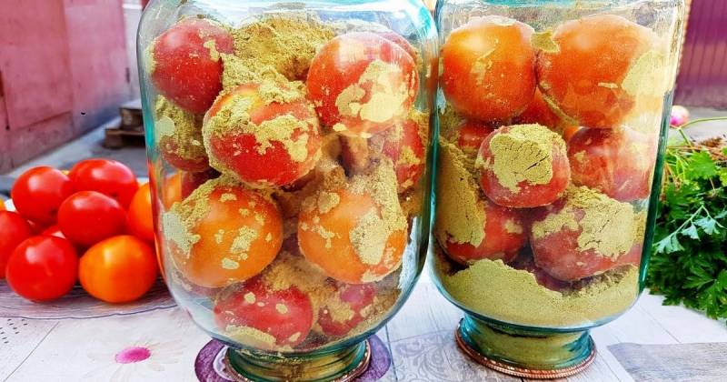 Простой и интересный рецепт заготовки помидор