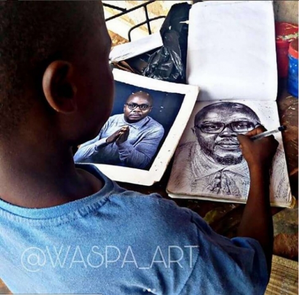 11-летний Микеланджело: Потрясающие способности юного художника из Нигерии