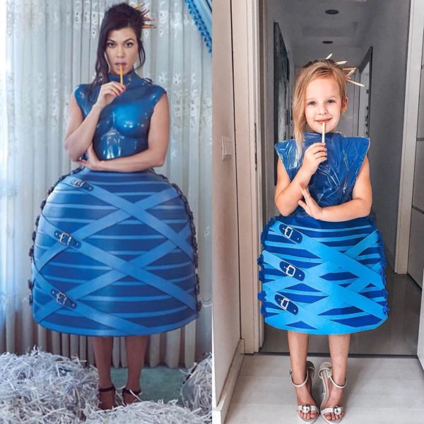 Милая девчушка имитирует наряды популярных людей и выкладывает их в своем Instagram