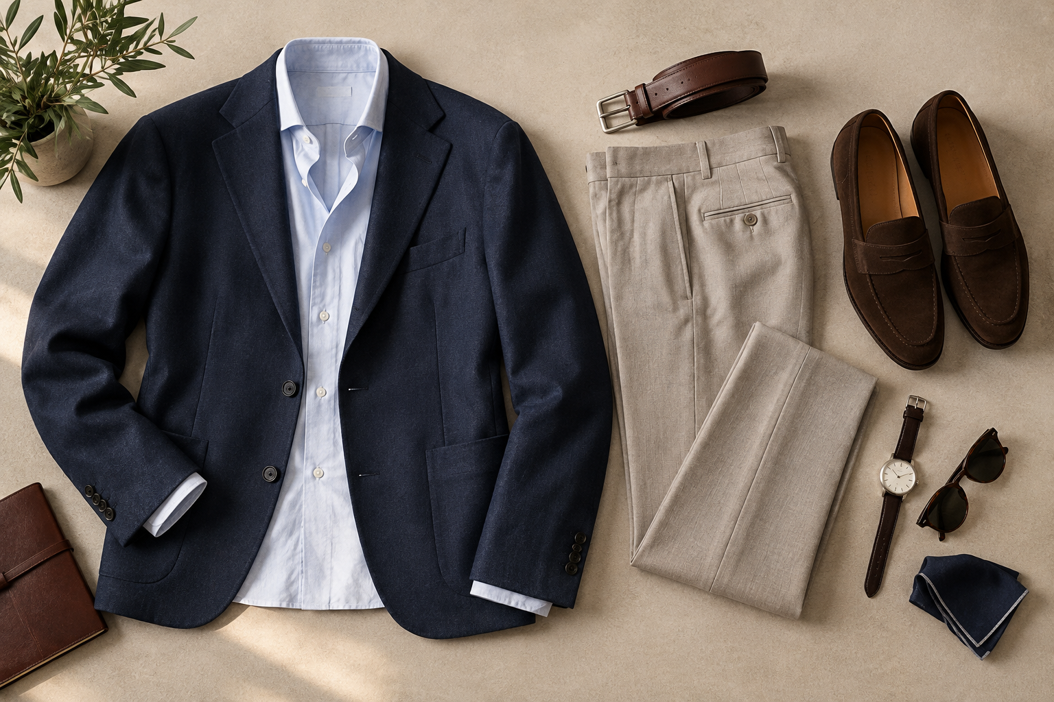 Мужской комплект в стиле business casual